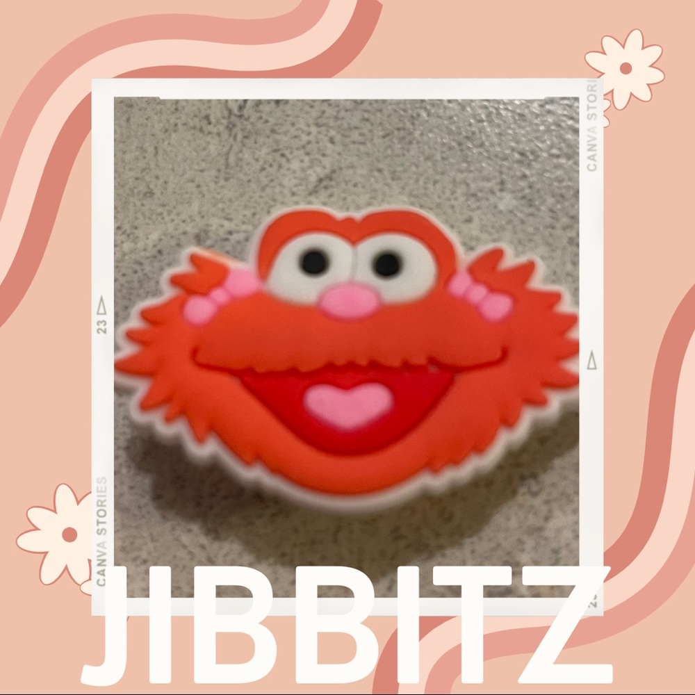 🌸5/$10 Zoe (Sesame Street) Jibbit / Shoe Charm